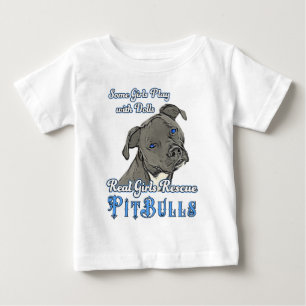 T-shirt Pour Bébé Les vraies filles Secourent des taureaux