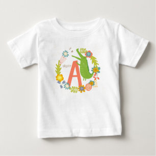 T-shirt Pour Bébé LETTRE ALLIANTE DE LA SEMAINE AlphabET Animal A
