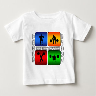 T-shirt Pour Bébé Levage de poids spectaculaire