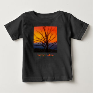 T-shirt Pour Bébé Lever de soleil au-dessus de conception de parc