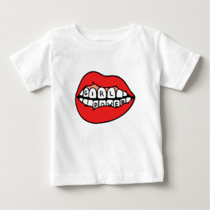 T-shirt Pour Bébé Lèvres électriques pour filles