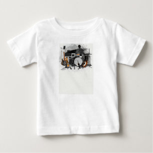 T-shirt Pour Bébé "L'harmonie brisante : l'élégance guitare"