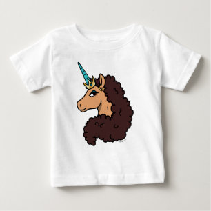 T-shirt Pour Bébé Licorne Afro Divine