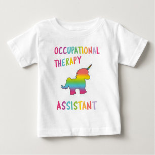 T-shirt Pour Bébé Licorne auxiliaire OT d'ergothérapie d'étudiant