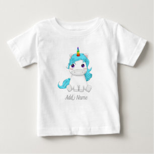 T-shirt Pour Bébé Licorne drôle et licorne personnalisée magique