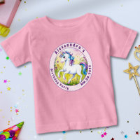 Licorne Magique Anniversaire Personnalisé Pastel