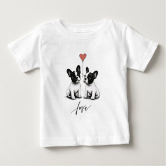 T-shirt Pour Bébé Lié par le coeur