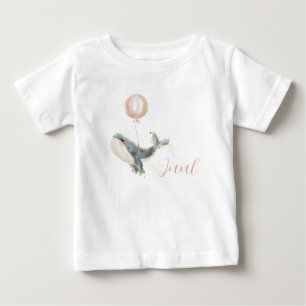 T-shirt Pour Bébé Liege dauphin avec ballon rose