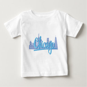 T-shirt Pour Bébé Ligne aérienne de Chicago Windy City