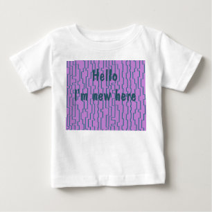T-shirt Pour Bébé Lignes de circuits turquoises