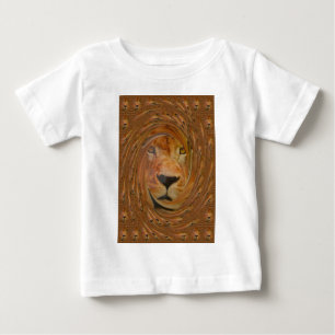 T-shirt Pour Bébé Lion Abstrait Safari Art