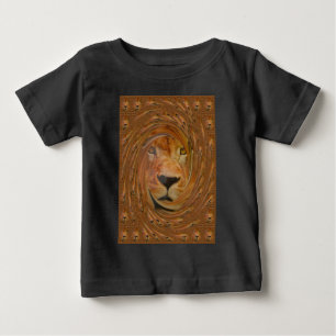 T-shirt Pour Bébé Lion Abstrait Safari Art