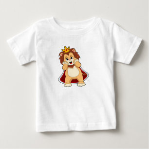 T-shirt Pour Bébé Lion as King with Crown.PNG