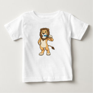 T-shirt Pour Bébé Lion avec brosse à dents