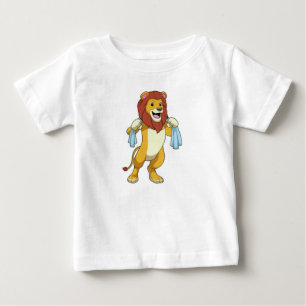 T-shirt Pour Bébé Lion avec serviette pour douche