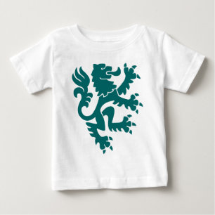 T-shirt Pour Bébé Lion héraldique 01 - Moss Green