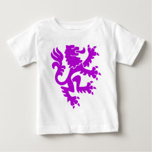 T-shirt Pour Bébé Lion héraldique 01 - Violet