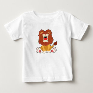 T-shirt Pour Bébé lion rugissant