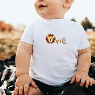 T-shirt Pour Bébé Lion sauvage un anniversaire