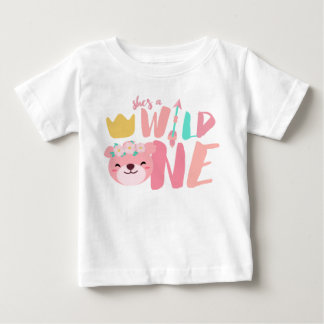 T-shirt Pour Bébé Lioness et Flèche d'une seule nature | Fille bébé 