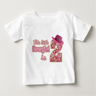 T-shirt Pour Bébé Little Cowgirl 2e anniversaire