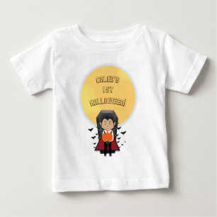 T-shirt Pour Bébé Little Dracula 1er Premier Halloween Vampire & Lun