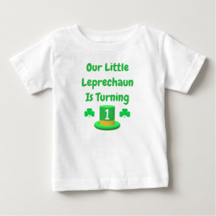 T-shirt Pour Bébé Little Leprechaun 1er anniversaire