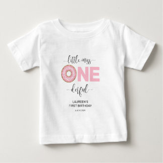 T-shirt Pour Bébé Little Miss Onederful 1er Anniversaire