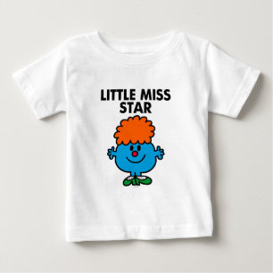 T-shirt Pour Bébé Little Miss Star   Lettres noires