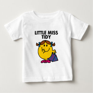 T-shirt Pour Bébé Little Miss Tidy Lettres noires