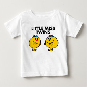 T-shirt Pour Bébé Little Miss Twins   Deux très amusants