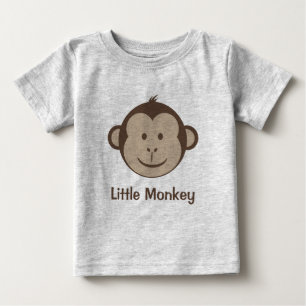 T-shirt Pour Bébé Little Monkey Face