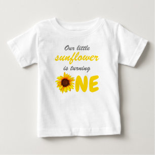 T-shirt Pour Bébé Little Sunflower 1er anniversaire