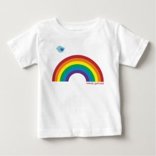 T-shirt Pour Bébé L'ODEUR DE RENFERMÉ badine l'oiseau d'arc-en-ciel