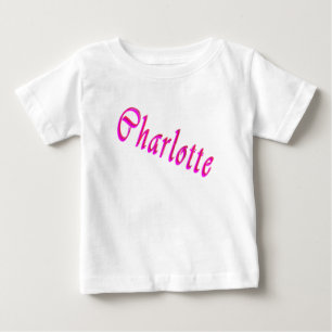 T-shirt Pour Bébé Logo Charlotte Name,
