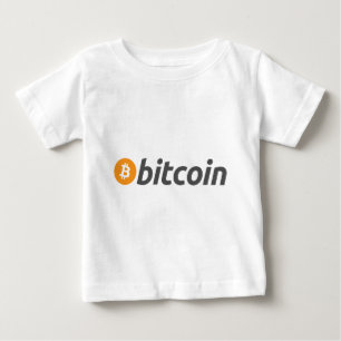 T-shirt Pour Bébé Logo de Bitcoin + texte