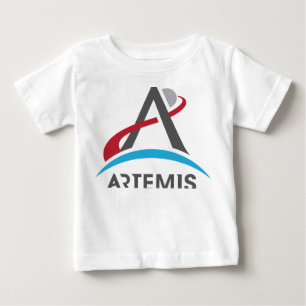 T-shirt Pour Bébé Logo du programme NASA Artemis Mars 2024 Astronaut