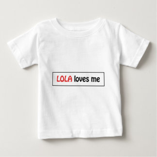 T-shirt Pour Bébé Lola m'aime