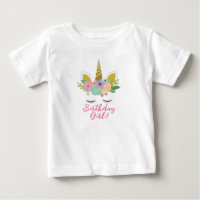L'or de licorne d'enfants observe l'anniversaire