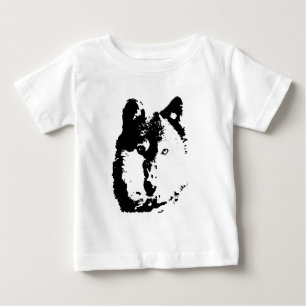 T-shirt Pour Bébé Loup Pop Art
