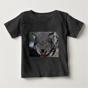 T-shirt Pour Bébé Loup sauvage