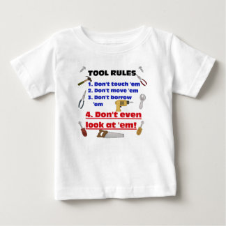 T-shirt Pour Bébé L'outil ordonne le garage en bois humoristique de