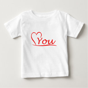 T-shirt Pour Bébé Love You, mon coeur est toujours ouvert à toi