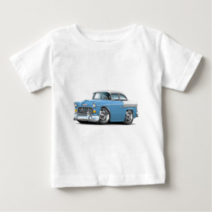 T-shirt Pour Bébé Lt 1955 de Chevy Belair Bleu-Blanc Car