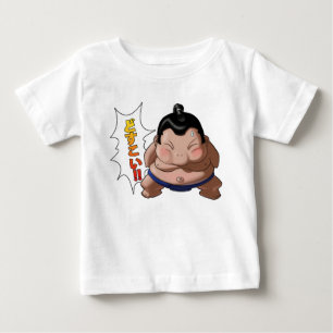 T-shirt Pour Bébé Lutteur drôle mignon Dosukoi de sumo