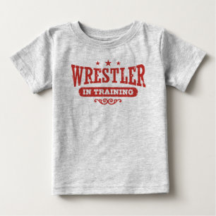 T-shirt Pour Bébé Lutteur En Formation