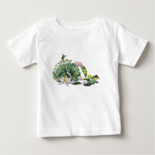 T-shirt Pour Bébé Lys d'eau japonais et fleurs de Lotus