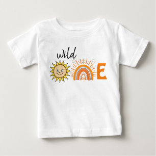 T-shirt Pour Bébé M.Onederful Rainbow et Sun Party Baby 1er annivers