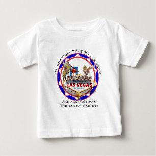 T-shirt Pour Bébé Ma grand-mère est allée à Las Vegas....