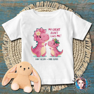 T-shirt Pour Bébé Ma Grande Tante M'Aime